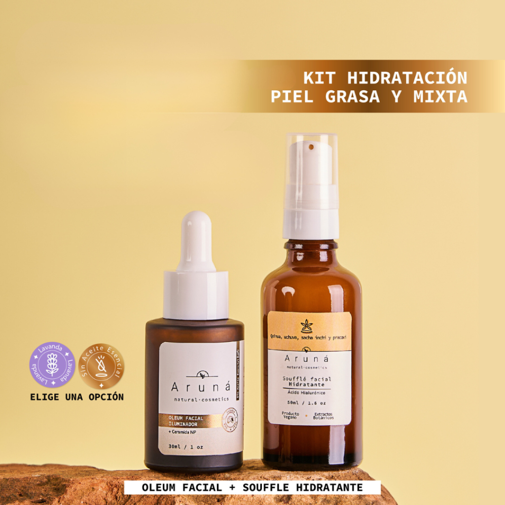 Kit hidratación piel grasa y mixta (Oleum+Soufflé facial hidratante) - El Anaquel Verde