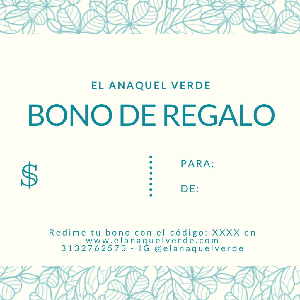 BONO DE REGALO - El Anaquel Verde